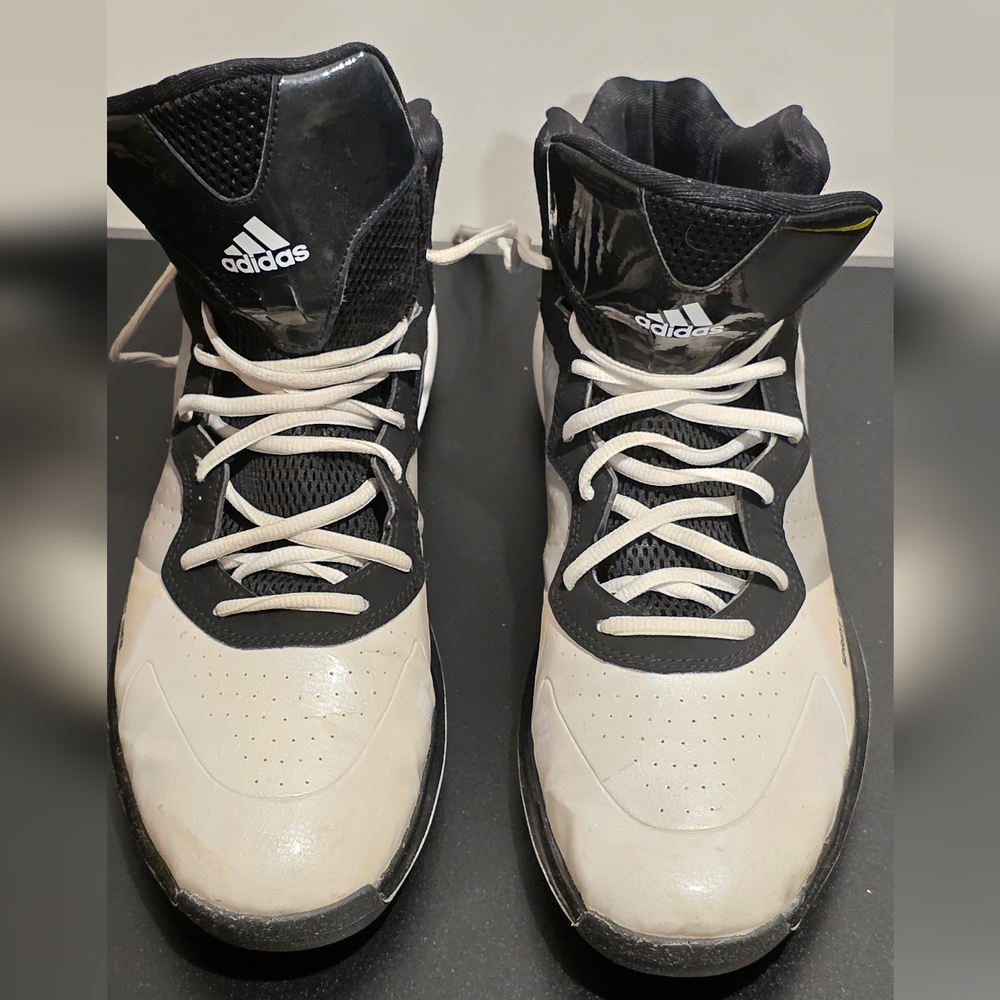 Adidas D Rose 5 SprintWeb Basketball Shoes Men’s 13.5 Black White | High Top